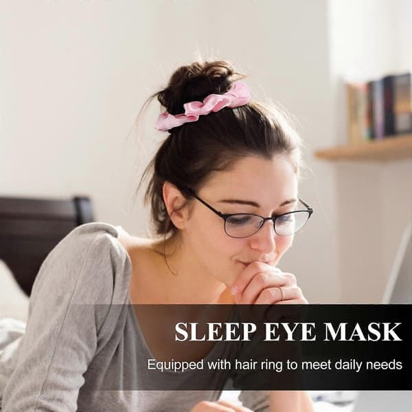 Bekvämt set med sovmask och hårband för hemmabruk 3 st [YJD]