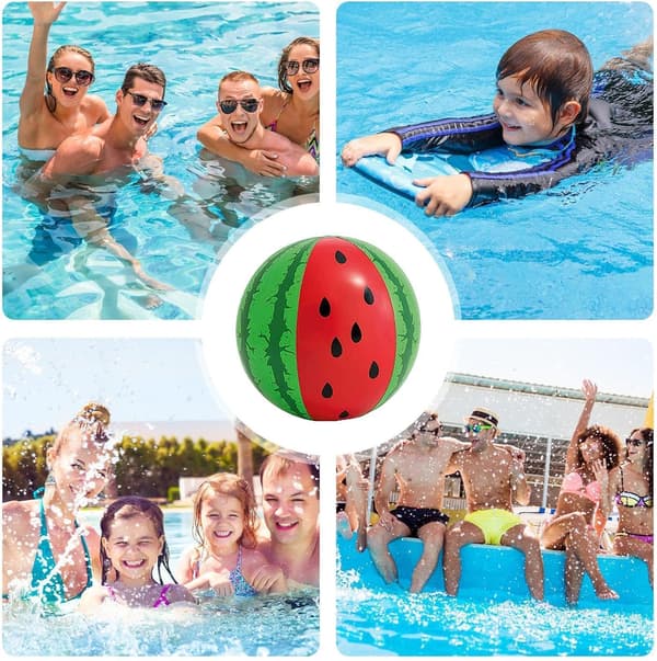 Oppustelig badebold | 75 cm PVC stor poolflyder | Tropisk vandmelon badebold - til tropisk begivenhed, vandland, ferie, sø, baghave [YJD]