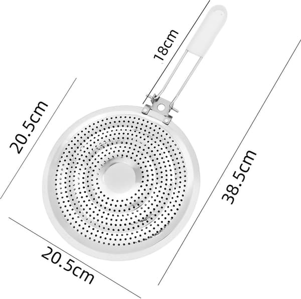 Gassdiffusorplate for innendørs bruk, 20,5 cm, varmefordelingsbrett for kokekar [YJD]