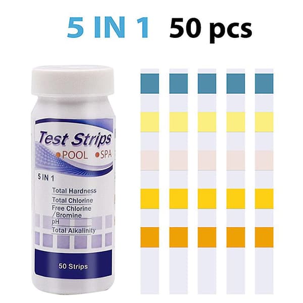 50 st Multifunktionella Klor Ph Testremsor Spa Pool Vatten Testpapper[YJD] White 50pcs