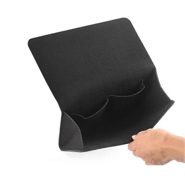 Filtpose Sengeopbevaringspose til organisering af 4 stk. sorte hængeposer [YJD] Black 28*22*7cm