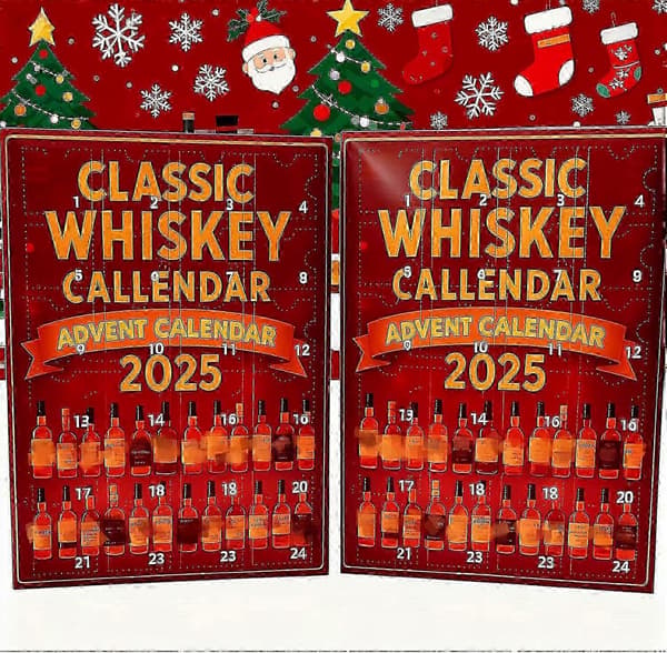 Whisky Julekalender 2026 med 24 dages nedtælling til jul [YJD] 2PCS