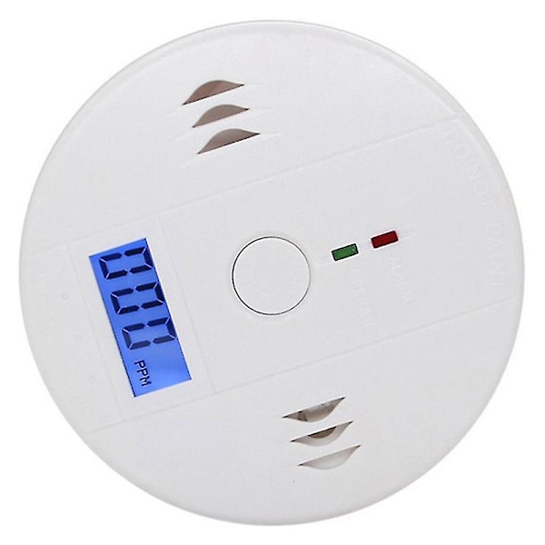 LCD Kolmonoxid CO Detektor Förgiftning Gas Sensor Monitor Varningslarm Set[YJD] One Size