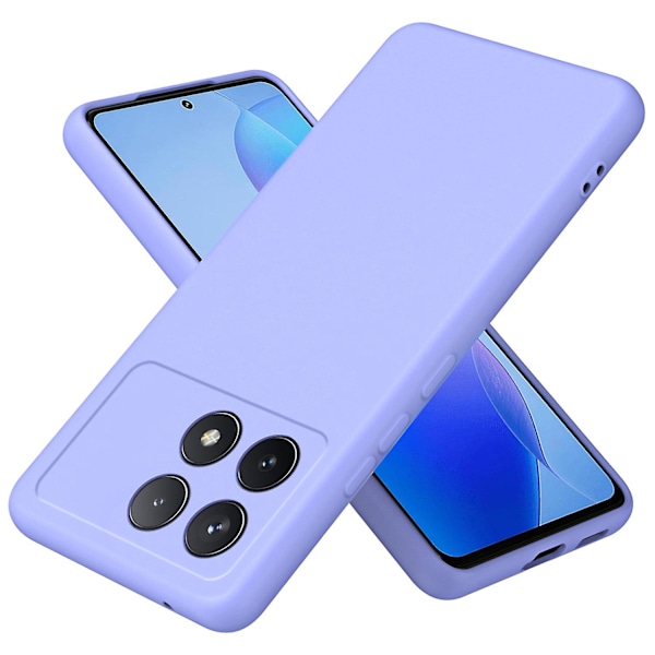 Til Xiaomi Redmi K70 5G/K70 Pro 5G Cover 2.2mm TPU Telefonbeskyttelse med Fiberforing - (YJD) Purple Xiaomi Redmi K70 5G