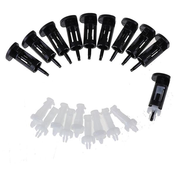 10 stk. plastik monteringsclips køleplade til Intel 4-vejs CPU-kølere[YJD] Black White