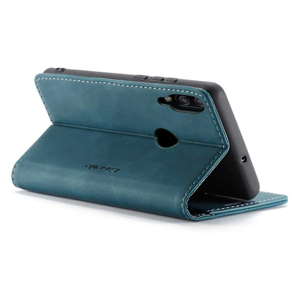 För Huawei P20 Lite Caseme 013 Serien Enkel Kortversion Bekvämt Läderfodral Röd[HK] Blue Huawei P20 Lite (2018)