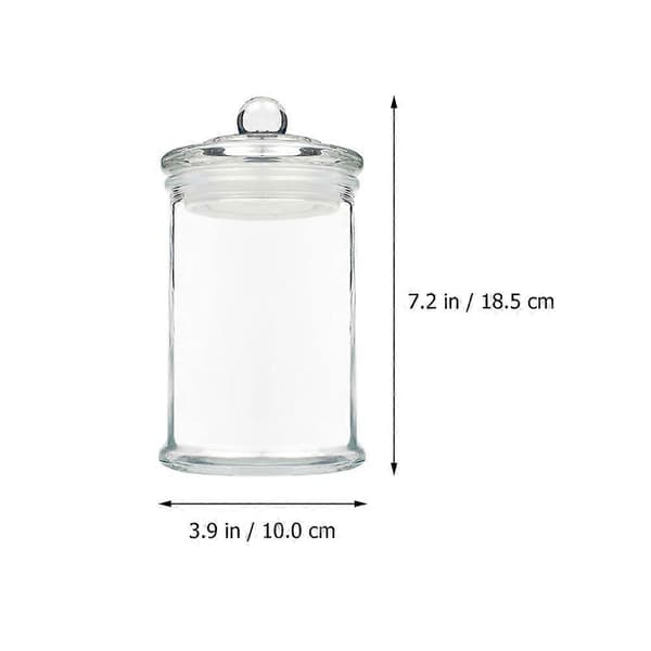Transparent förvaringsburk i glas för förvaring 1 st förseglad spannmålsburk [YJD]