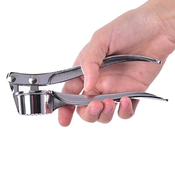 Hvitløkspresse Knuser Hakker Kutter Skreller Klemmer Rustfritt Stål Ingefær[YJD] Stainless 1pc