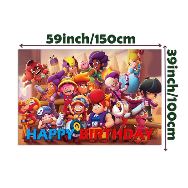 Gaming Fest Dekorationer Brawl Stars Tema[YJD]