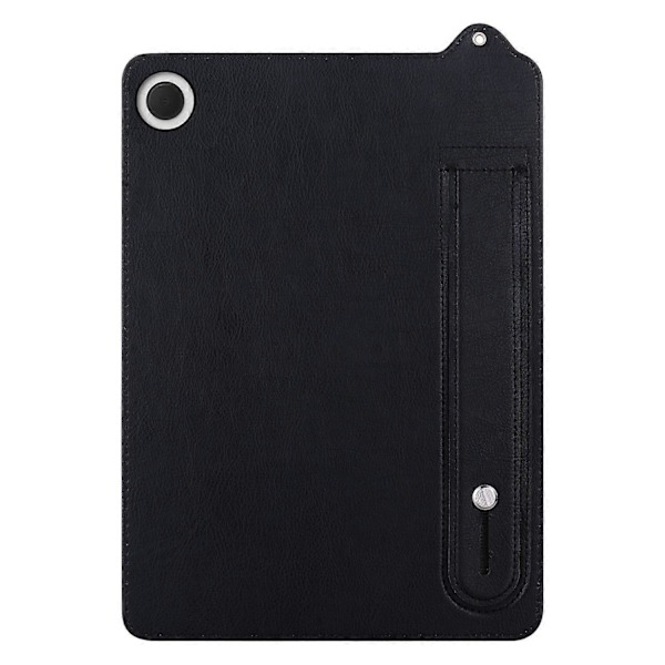 Til Samsung Galaxy Tab A9 X110 X115 Etui Håndrem Støtteben Læder Tablet Cover - Grå[HK] Multicolor Black