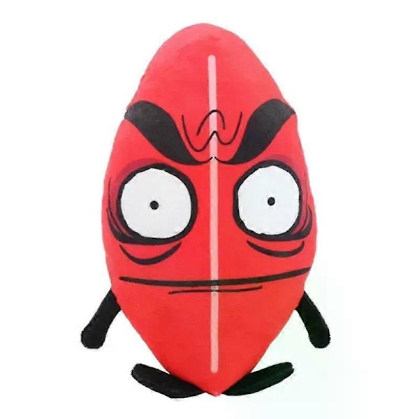 HaKeLai Ny BFDI Battle For Dream Island Plyschleksak Gosedjur Mjukt Djur X Siffror Blintz Block Markör Penna Häftapparat Pommes Frites Gåvor[YJD] Evil Leaf 25cm