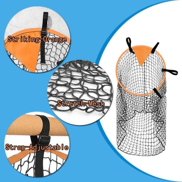 Fotballmålnett - 1 stk, 45x60cm + bag + justerbare stropper - Egnet for trening (YJD)