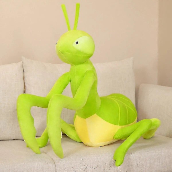 70cm Kawaii Grön Bönsyrsna Plush Leksak Simulation Fylld Djur Insekt Mjuk Docka Kudde Barnfödelsedagspresent För Pojke Baby_v (YJD)