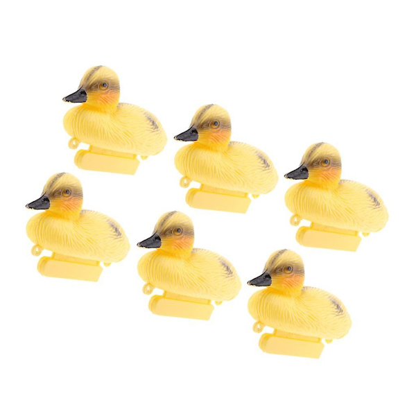 6 stk. Livsstore Flytende Ande-Lokkeduer Mallard Jakt Dekorasjon Dam Elver (YJD)