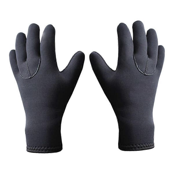 1 par 3 mm neopren dykhandskar simhandskar elastiska varma halkfria snorkelhandskar våtdräktshandskar snorkelutrustning för vintersimning D[YJD] Black L
