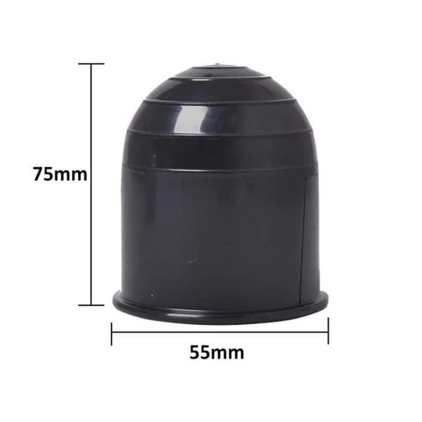 Tilhengerkuledeksel - Beskytt - 2 STK - ABS 55mm - Rustfritt - Oljebestandig