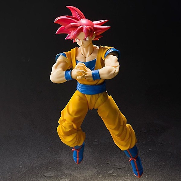 6.3' Dragon Ball Z Goku Gokou Super Saiyan Action Figure -hahmo lelulahja faneille ja lapsille (YJD) A