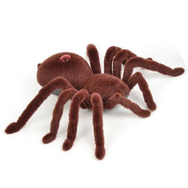 Barnpresent Fjärrkontroll Läskig Krypande Mjuk Plysch Spindel Infraröd RC Tarantula Leksak[HK]