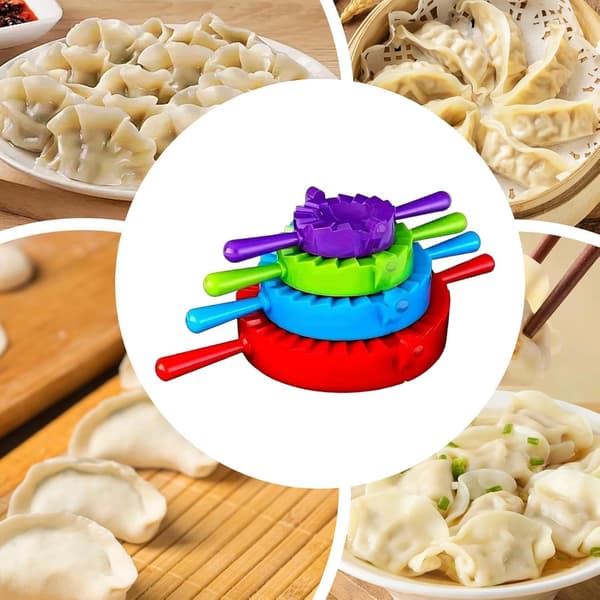 Dumplingpresseverktøy - Kjøkkenform for Wonton Empanada | Matkvalitetskonstruksjon med ergonomisk grep, jevn forseglingskant, ideell for Potsticker[YJD]