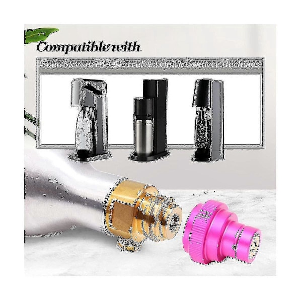 CO2 Hurtigadapter for Duo-Quick Connect QC, Art og Terra, erstatning for CO2-flaske TR21-4 hann