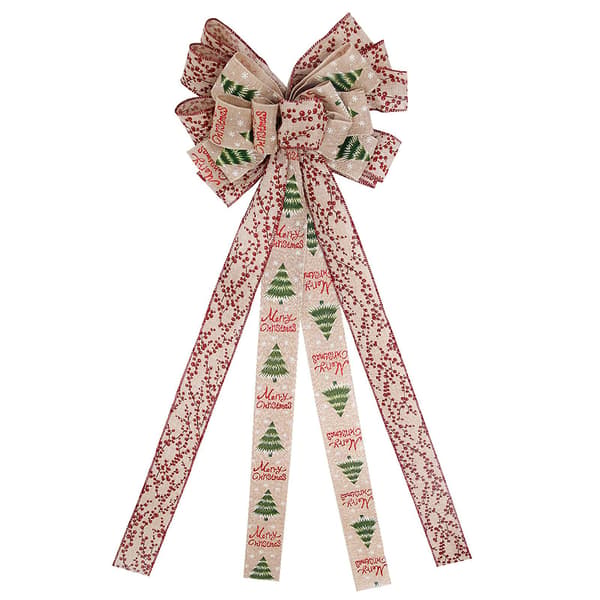 Juldekoration Stor Rosett. [YJD] Brown 1pc