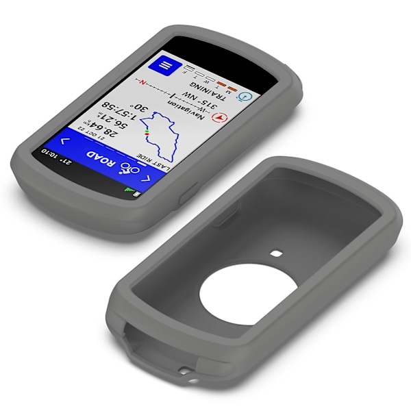 Garmin Edge 1040:lle naarmuuntumaton pehmeä silikonikuori pyöräily-GPS-tietokoneen suojaksi (YJD) Dark grey Style A