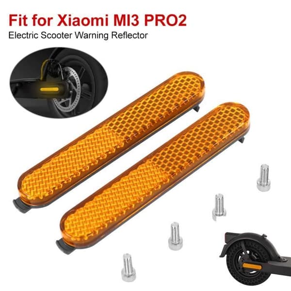 Stk. reflekterende baghjulsdæksel - til scooter - sidebeskyttelse - Xiaomi MI3 PRO2 - Gul [YJD][YJD] YELLOW