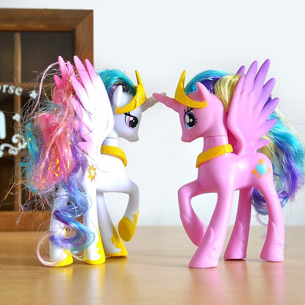 1 kpl 14cm My Little Pony Kuun Prinsessa Actionhahmo PVC Nuken Lapsen Leikki Kokoelma_v (YJD) 1