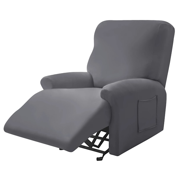 Polyester Stretch Recliner Soffaöverdrag, Tvättad, Märke Ursprung Kina, Heminredning, Artikeltyp Soffa Film Dark Grey