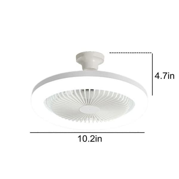 Kattotuuletin valolla - ZHANDD - Malli E27 - 30W - LED - Valkoinen (YJD)