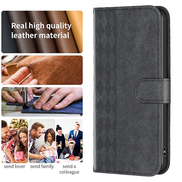 For Samsung Galaxy A23 4G/A23 5G (Global Version)/M23 5G/M13 4G/F23 5G Telefonveske Lommebok Mønster Sta[HK] Black Style E Samsung Galaxy A23 4G