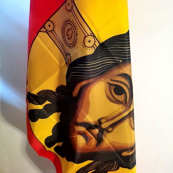 Russisk Jesus Flag Kristendom Tro Ansigt Flag Polyester Banner Til Dekoration (YJD) 60 x 90cm