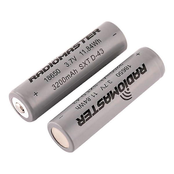 Radiomaster 3.7V 18650 3200mAh Batteri til RadioMaster GX12 Pocket TX16S Boxer TX12 MT12 Radio Trans[YJD] 2pcs