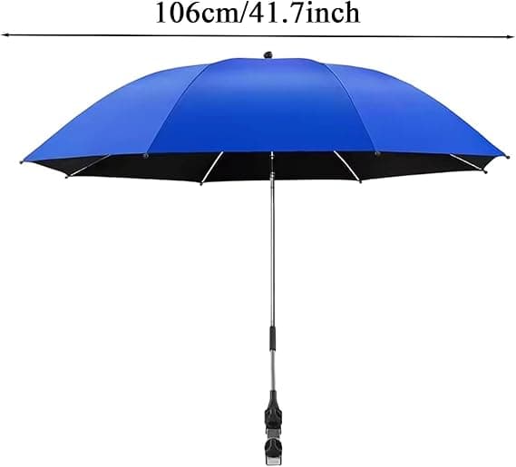 Bærbart strandparasoll | Rustfritt UV-solbeskyttelse | Stort, solid parasoll for basseng, hage, hage, reise, camping (JYD)