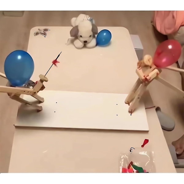 Ballong Bambusmann Kamp, Trefigurer for Fekting Ballong Bambusmann Kampspill for 2 Spillere med 100 stk Ballonger, Rask Ballongkamp