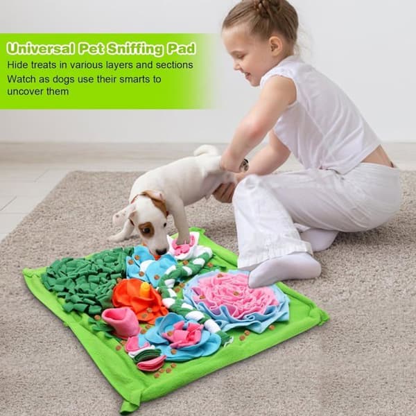 Snusemåtte til hunde og katte - Snuselegetøj til hunde og katte - Stort snuselegetøj til hunde, 50cm x 50cm (YJD)
