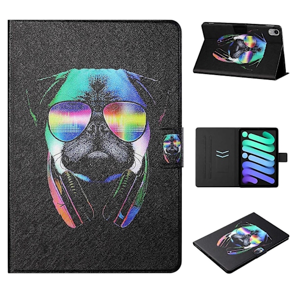 Värillinen piirros nahkakotelo iPad 10. sukupolvelle 10.9 2022[HK] Multicolor