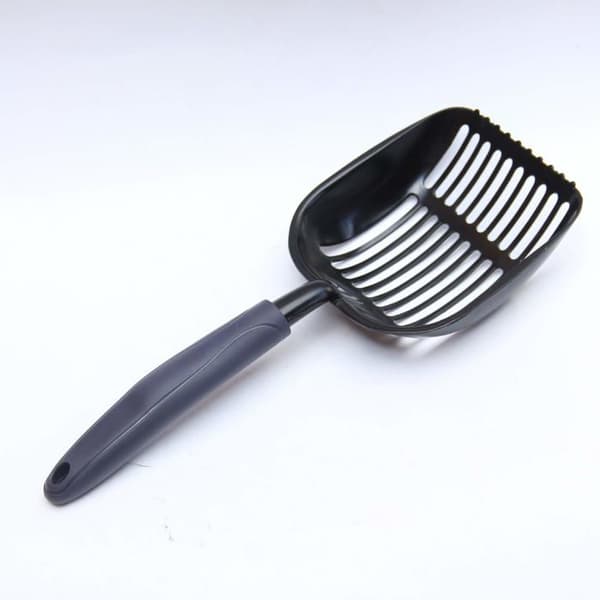 Metallkattsandsspade - 1 styck, 35x14 cm - Hållbar sikt - Säker för kattsand (YJD)