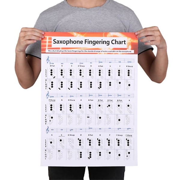 Saksofon Fingertavle Akkorddiagram For Musikkbegynnere (YJD) S