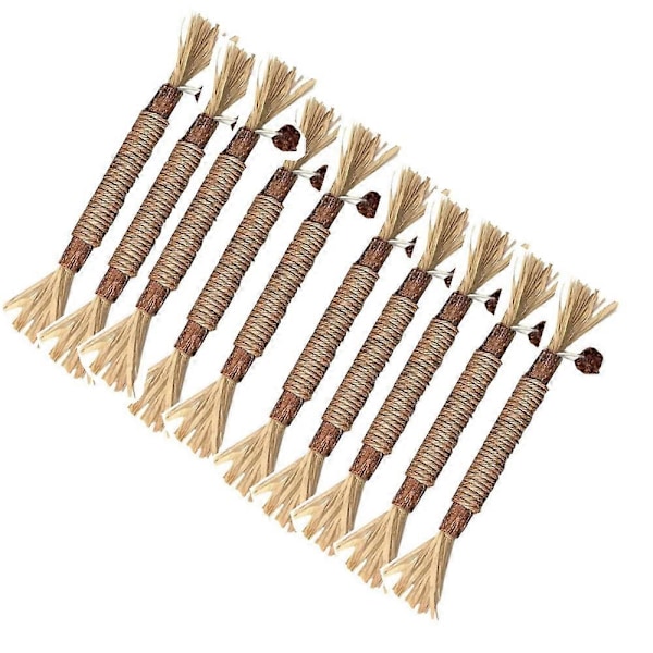 5-10X Katt Leksaker Silvervine Tugga Pinne Kattunge Godis Kattmynta Leksak Rengöring Tänder Leksaker[YJD] 10pcs