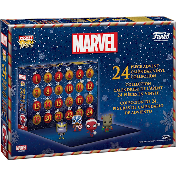 Funko Pop! Adventskalender: Marvel - Jul, Flerfärgad, One Size kk