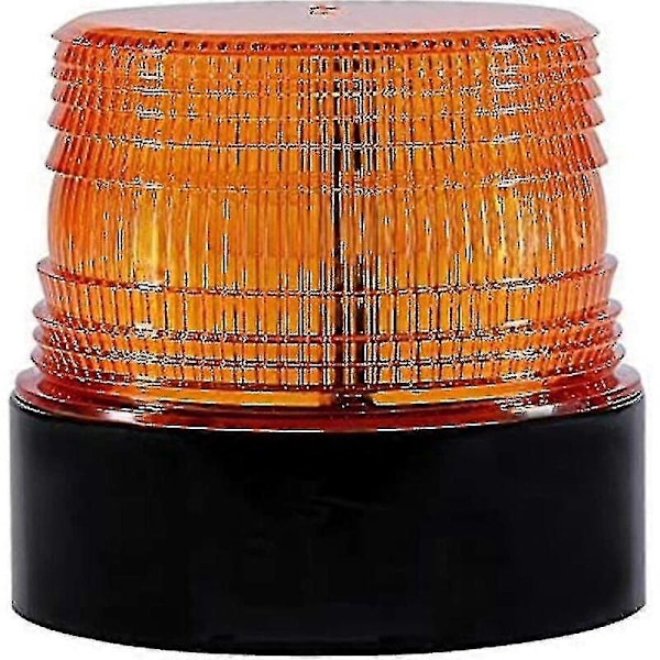 12v LED Trådløs Stroboskoplys Magnetisk Blinkende Nødlys (orange)[YJD]