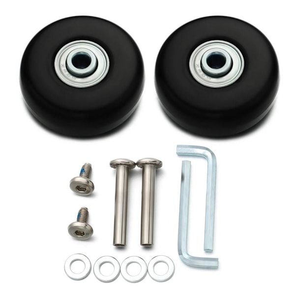 Kofferdeler Skulder Reisebagasje Hjul 80MM * 24MM 2 stk 2 stk [kk] 2pcs 80mm * 24mm