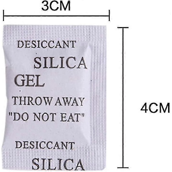 Tørremiddelposer, 200 stk. X 1g Silica Gel Pose Fugt Absorberende Affugter Mod Skimmel Lugte _gave fra G[YJD] 2G