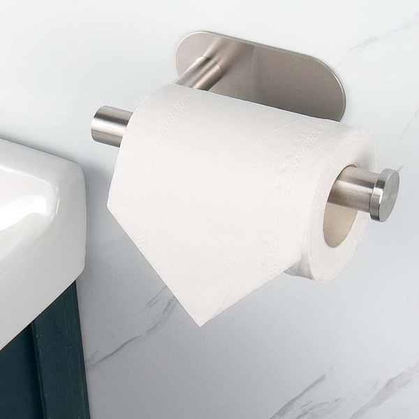 WC-paperiteline, irrotettava ja kiinnitettävä, premium-laatuinen WC-paperiteline ilman porausta, seinäkiinnitettävä WC-paperiteline valmistettu