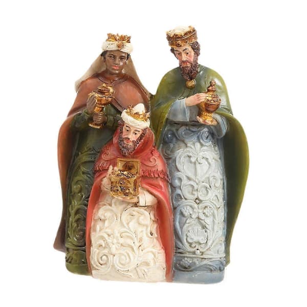 Julkrubba figur dekorativ julfigur för inomhusfest och högtid [YJD]
