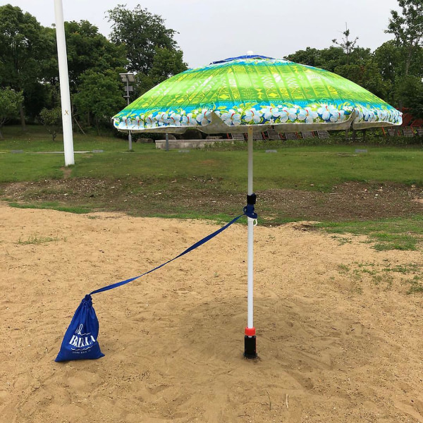 Strandparasoll Sandforankring Justerbar Parasoll Sikker Skrue Spiker Spiral Skrue Stativ Holder, hagemøbler Tilbehør  (YJD)