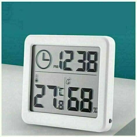 Bärbar digital hygrometertermometer för hemmakontor - Mäter temperatur och luftfuktighet [YJD]