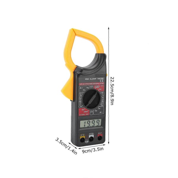Digital klämmätare handhållen amperemeter voltmeter elektronisk multimeter mätverktyg DT‑266[YJD]