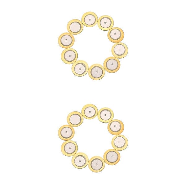 Piezo-skivor för akustiska gitarrer och instrument, 20-pack [YJD]